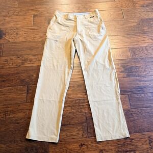 Eastern Mountain Sports Khaki Pants Mens 32x32 Beige Nylon Stretch Hiking